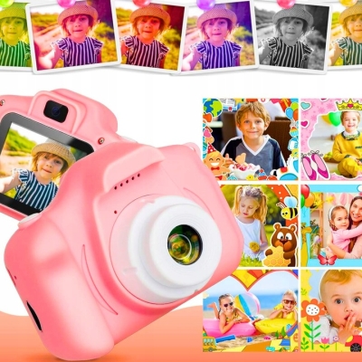 APARAT CYFROWY DLA DZIECI FULL HD 3MPX KAMERA GRY + KARTA 4GB ZESTAW XXL