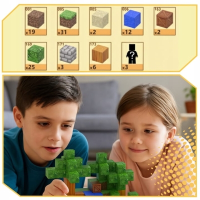 KLOCKI MAGNETYCZNE 100 elementów sześciany prezent dla dzieci