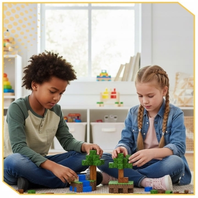 KLOCKI MAGNETYCZNE 100 elementów sześciany prezent dla dzieci