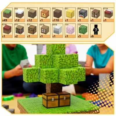 KLOCKI MAGNETYCZNE sześciany zestaw dla dzieci 200 elementów