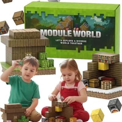 KLOCKI MAGNETYCZNE sześciany zestaw dla dzieci 200 elementów