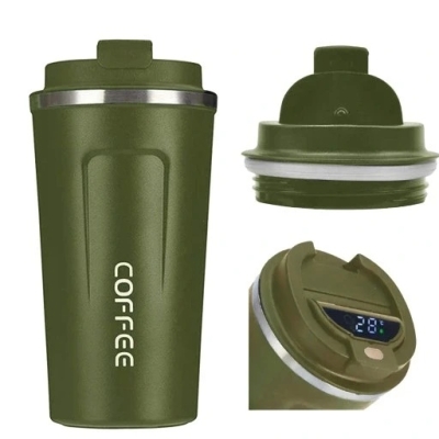 Kubek Termiczny Smart Termos 500ML z LCD na Kawę, Herbatę