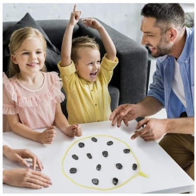 Gra Edukacyjna Magnetyczna 30 kamieni MAGNETIC szachy