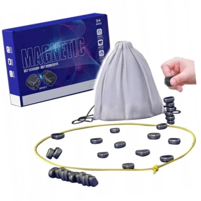 Gra Edukacyjna Magnetyczna 30 kamieni MAGNETIC szachy
