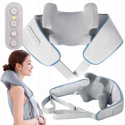 Masażer SHIATSU Do Szyi Karku Pleców Ciała PODGRZEWANY PAS MASUJĄCY PRO +