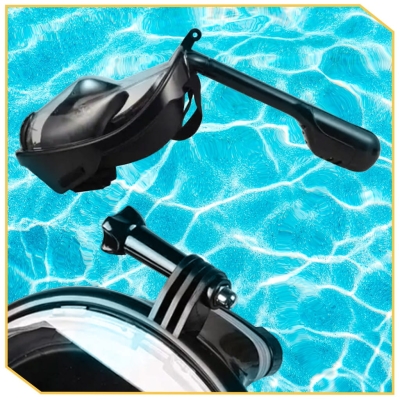 MASKA PEŁNOTWARZOWA DO NURKOWANIA SNORKELINGU PŁYWANIA NA CAŁĄ TWARZ L/XL