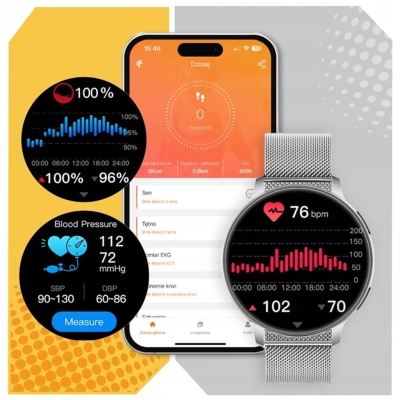 ELEGANCKI SMARTWATCH Z ROZMOWAMI  DAMSKI  POLSKIE MENU ZESTAW PASKÓW