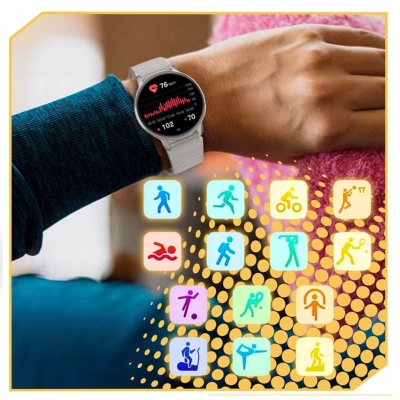 ELEGANCKI SMARTWATCH Z ROZMOWAMI  DAMSKI  POLSKIE MENU ZESTAW PASKÓW