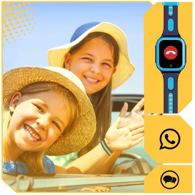 Smartwatch dla dzieci z lokalizacją GPS, funkcją rozmów, wideorozmów i pamięcią 8 GB