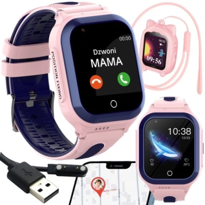Smartwatch dla dzieci z lokalizacją GPS, funkcją rozmów, wideorozmów i pamięcią 8 GB