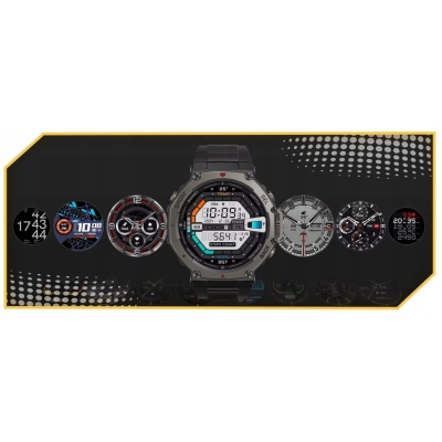 Smartwatch sportowy z GPS i funkcją rozmów  AMOLED  Wodoszczelność Polskie menu