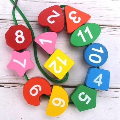 Polecamy - Kreatywny Edukacyjny Zegar Sorter Sensoryczny Montessori Drewniany Nauka Godzin