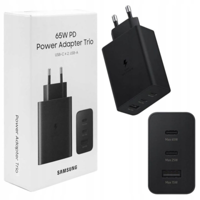 Ładowarka sieciowa Samsung EP-T6530NBEGEU 3000 mA 20 V czarna