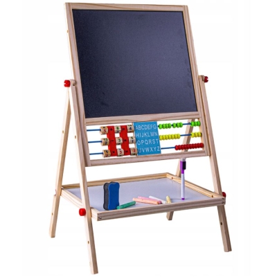 Dwustronna Tablica Kredowa do rysowania ścieralna duża DLA DZIECI - Polecamy