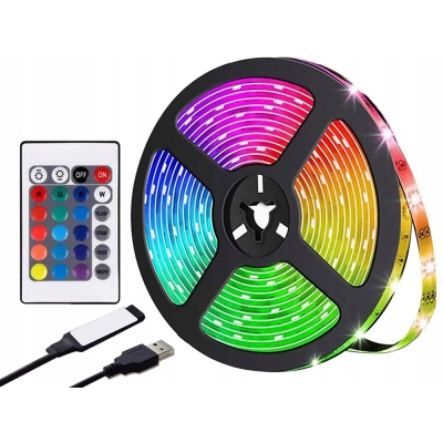 Taśma led rgb wodoodporna 3m bluetooth pasek sterowanie aplikacją pilot