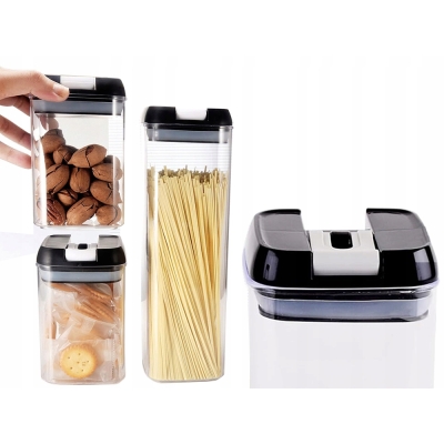 Pojemniki kuchenne na żywność do makaronu pojemnik z uszczelką zestaw 7 szt