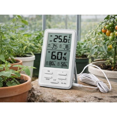 Stacja pogodowa pogody lcd termometr sonda higrometr magnes bezprzewodowa