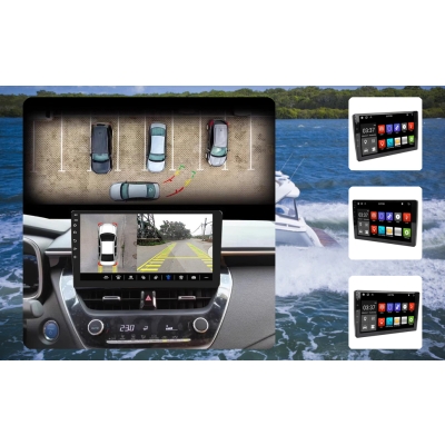Samochodowe Stereo z Systemem Android, Carplay Android Auto, Radio Samochodowe z 9-calowym Ekranem Dotykowym, nawigacją GPS, Bluetooth