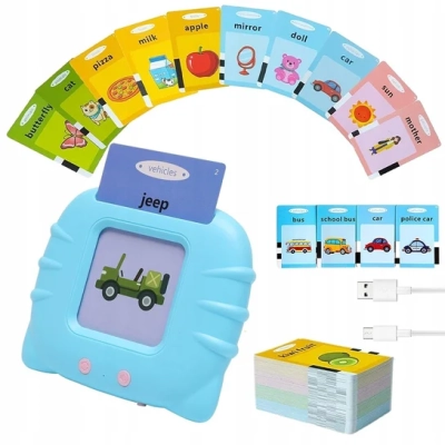 Czytnik Kart 255 kart Do Nauki Angielskiego Zabawka Karty Do Wczesnej Nauki Języka