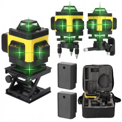 Poziomica Laserowa Płszczyznowa LASER 4D LASER KRZYŻOWY + stojak