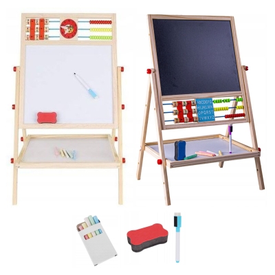 Dwustronna Tablica Kredowa do rysowania ścieralna duża DLA DZIECI - Polecamy