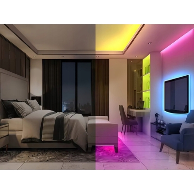 Taśma led rgb wodoodporna 3m bluetooth pasek sterowanie aplikacją pilot