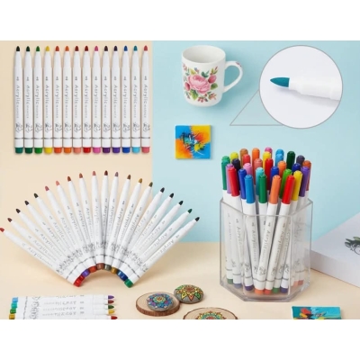 Markery Mazaki Pisaki Akrylowe 48 szt Zestaw