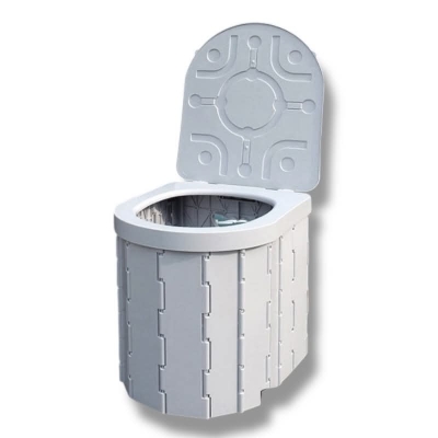 Toaleta Turystyczna Składana Zestaw z Workami Pokrowiec + środek utwardzający