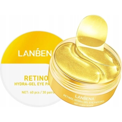 LANBENA NAWILŻAJĄCE ŻELOWE PŁATKI POD OCZY RETINOL