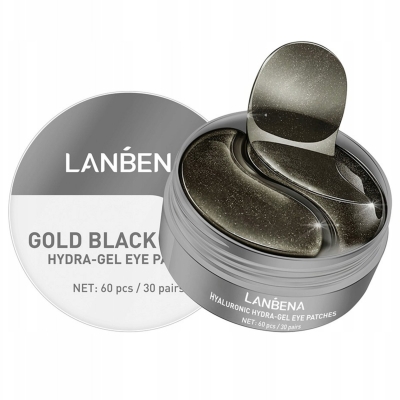 LANBENA NAWILŻAJĄCE ŻELOWE PŁATKI POD OCZY GOLD BLACK