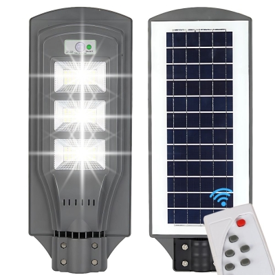 LAMPA SOLARNA LED LATARNIA ULICZNA OGRODOWA CZUJNIK RUCHU ZMIERZCHU + PILOT