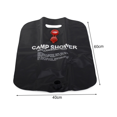 Prysznic turystyczny podgrzewany solarny kempingowy polowy 20l