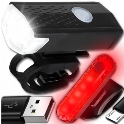 Lamka Rowerowa LED Zestaw PRZÓD TYŁ B-SQUL