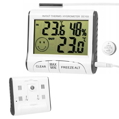 Cyfrowa stacja pogody z sondą zewnętrzną