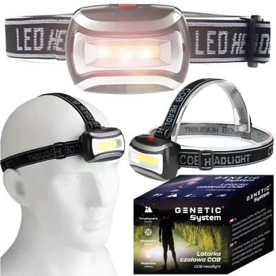 Latarka czołowa czołówka led cob 3w