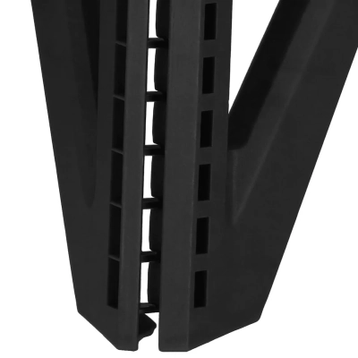 Stołek składany czarny taboret podest rozkładany uchwyt krzesełko