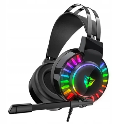 Słuchawki Gamingowe Nauszne Z Mikrofonem Rgb Usb