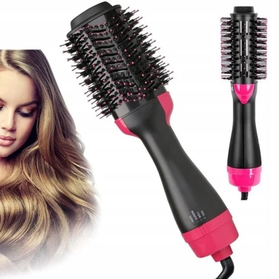 Polecamy - SUSZARKA LOKÓWKA SZCZOTKA PROSTOWNICA DO STYLIZACJI WŁOSÓW 1000W 4W1 - SUSZY, PROSTUJE, KRĘCI I MODELUJE!