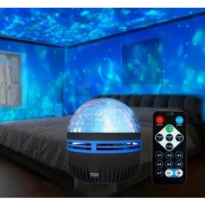 Projektor LED Lampka Fala wody Pilot