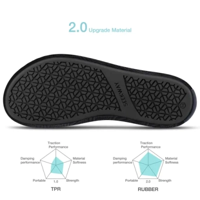 SEEKWAY Buty do wody damskie i męskie 741 czarne SK002 34-35